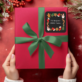 Baking Spirits Bright Custom Christmas Gift Label