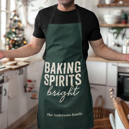 Baking Spirits Bright | Evergreen Kerstmis Schort
