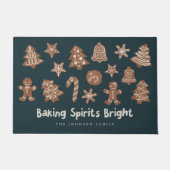 Baking Spirits Bright Feestelijke Vakantie Cookies Deurmat (Voorkant)