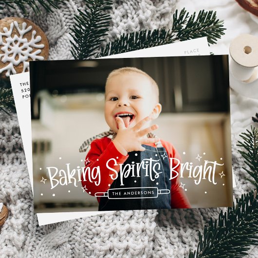 Baking Spirits Bright Foto Feestdagenkaart