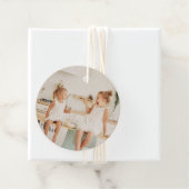 Baking Spirits Bright | Fun Kinder Photo Neutral Bedankjes Labels (In situ)