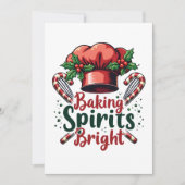 Baking Spirits Bright Funny Baking Chef Baker Kaart (Voorkant)