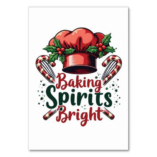 Baking Spirits Bright Funny Baking Chef Baker Kaart (Voorkant)