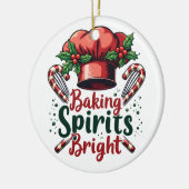Baking Spirits Bright Funny Baking Chef Baker Keramisch Ornament (Links)