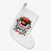 Baking Spirits Bright Funny Baking Chef Baker Kleine Kerstsok (Voorkant (Hangend))