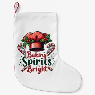 Baking Spirits Bright Funny Baking Chef Baker Kleine Kerstsok