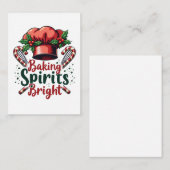 Baking Spirits Bright Funny Baking Chef Baker Notitiekaartje (Voorkant / Achterkant)