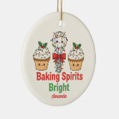 Baking Spirits Bright Funny Christmas Ornament (Rechts)