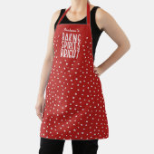 Baking Spirits Bright Funny Red Holiday Polka Dot Schort (Insitu)