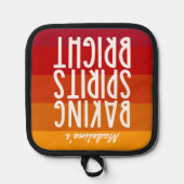 Baking Spirits Bright | Funny Thanksgiving   Pannenlap (Voorkant)