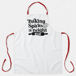 'Baking Spirits Bright' Gemberkoek Kerst Thuis Schort