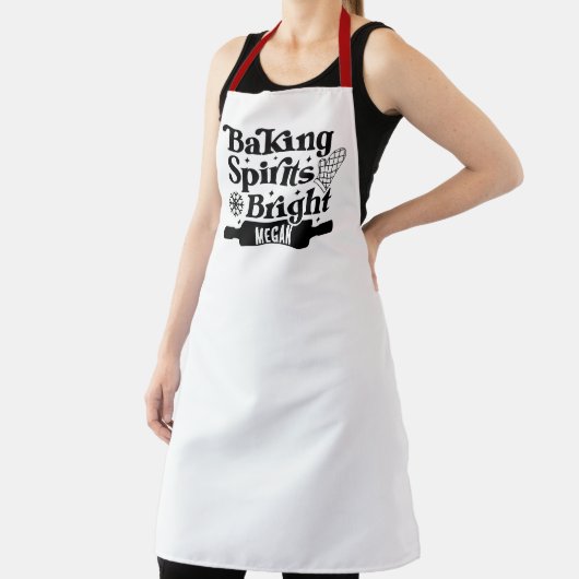 'Baking Spirits Bright' Gingerbread Christmas Home Schort (Insitu)