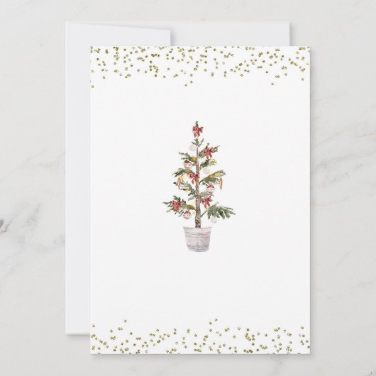 Baking Spirits Bright Gingerbread Kerstfeest Kaart (Achterkant)