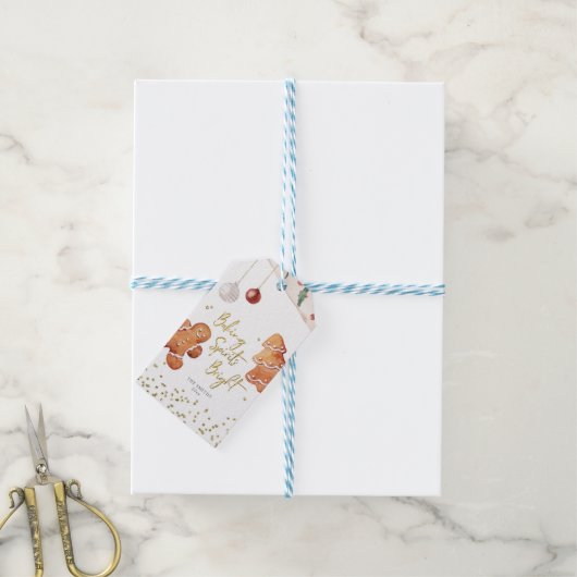Baking Spirits Bright Gingerbrood Cadeaulabel (Met Touw)
