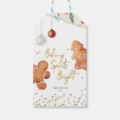 Baking Spirits Bright Gingerbrood Cadeaulabel (Voorkant)