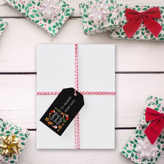 Baking Spirits Bright Gingerbrood kerstkoekje Cadeaulabel