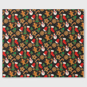 Baking Spirits Bright Gingerbrood kerstkoekje Cadeaupapier (Vlak)