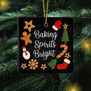 Baking Spirits Bright Gingerbrood kerstkoekje Keramisch Ornament