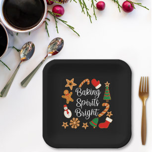 Baking Spirits Bright Gingerbrood kerstkoekje Papieren Bordje