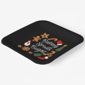 Baking Spirits Bright Gingerbrood kerstkoekje Papieren Bordje (Gebogen)