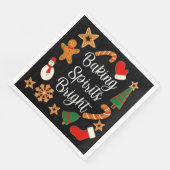 Baking Spirits Bright Gingerbrood kerstkoekje Servet (Hoek)