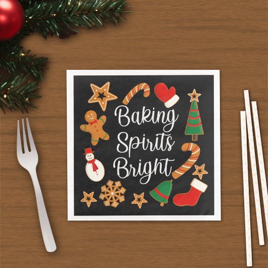 Baking Spirits Bright Gingerbrood kerstkoekje Servet