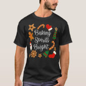 Baking Spirits Bright Gingerbrood kerstkoekje T-shirt (Voorkant)