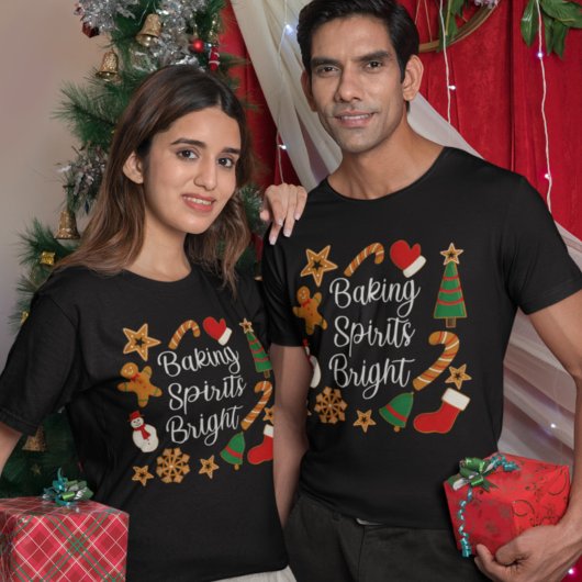 Baking Spirits Bright Gingerbrood kerstkoekje T-shirt
