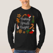 Baking Spirits Bright Gingerbrood kerstkoekje T-shirt (Voorkant)