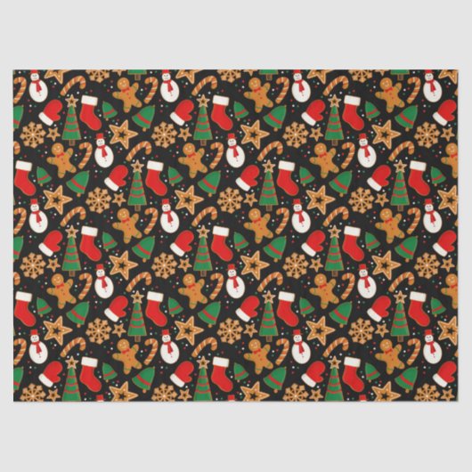 Baking Spirits Bright Gingerbrood kerstkoekje Tissuepapier (Voorkant)