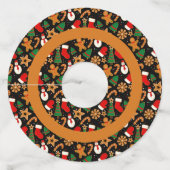 Baking Spirits Bright Gingerbrood kerstkoekje Wijnglaslabel (Voorkant)