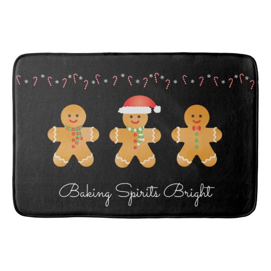 Baking Spirits Bright Gingerbrood Mannen Badmat (Voorkant)
