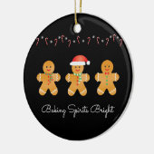 Baking Spirits Bright Gingerbrood Mannen Keramisch Ornament (Links)