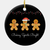 Baking Spirits Bright Gingerbrood Mannen Keramisch Ornament (Achterkant)