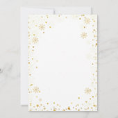 Baking Spirits Bright Gold Christmas Baking Party Kaart (Achterkant)