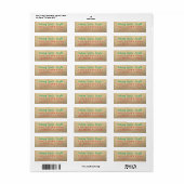 Baking Spirits Bright Gold Holiday Label (Full Sheet)