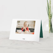 Baking spirits Bright Green 2 Foto Feestdagen Kaart (Achterkant)