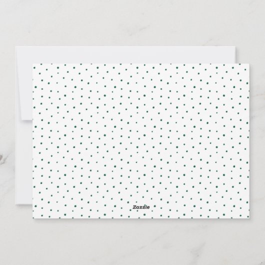 Baking Spirits Bright Groene Foto Feestdagenkaart (Achterkant)