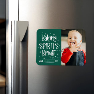Baking Spirits Bright groene vakantiefoto Magneet