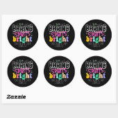 Baking Spirits Bright Holiday Cookie Leuke Retro Ronde Sticker (Vel)