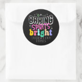 Baking Spirits Bright Holiday Cookie Leuke Retro Ronde Sticker (Tas)