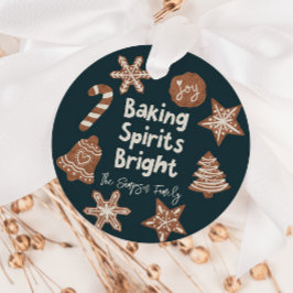 Baking Spirits Bright Holiday Cookies Bedankjes Labels