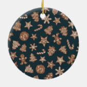 Baking Spirits Bright Holiday Cookies Keramisch Ornament (Achterkant)