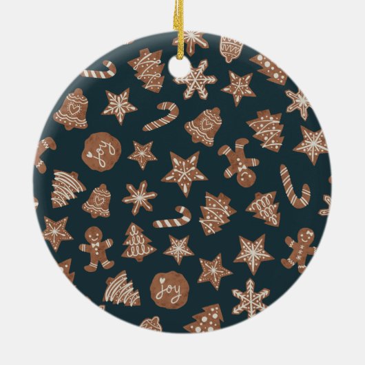 Baking Spirits Bright Holiday Cookies Keramisch Ornament (Achterkant)