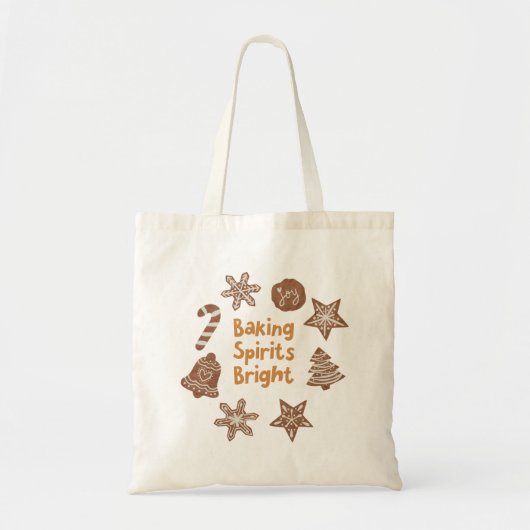 Baking Spirits Bright Holiday Cookies Tote Bag (Voorkant)