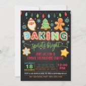Baking Spirits Bright Invitation - Blk Kaart (Voorkant)