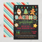 Baking Spirits Bright Invitation - Blk Kaart (Voorkant / Achterkant)
