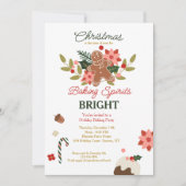 Baking Spirits Bright Invitation Kaart (Voorkant)