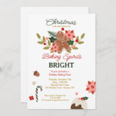 Baking Spirits Bright Invitation Kaart (Voorkant / Achterkant)