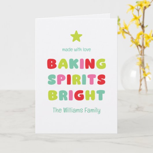 Baking Spirits Bright Kaart (Gele Bloem)